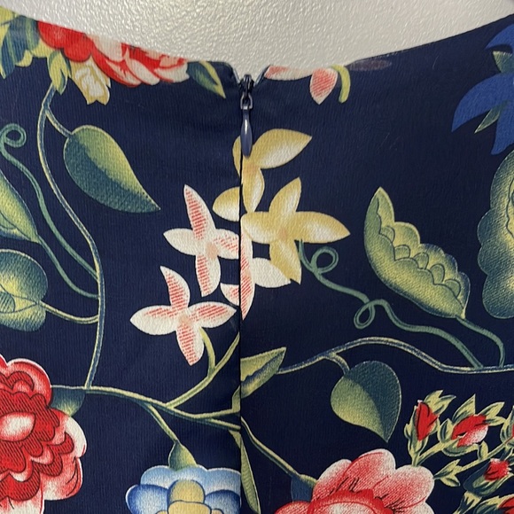 Betsey Johnson Black Bambi Floral Bell Sleeve Ruffle Dress Size 10 - Picture 9 of 9